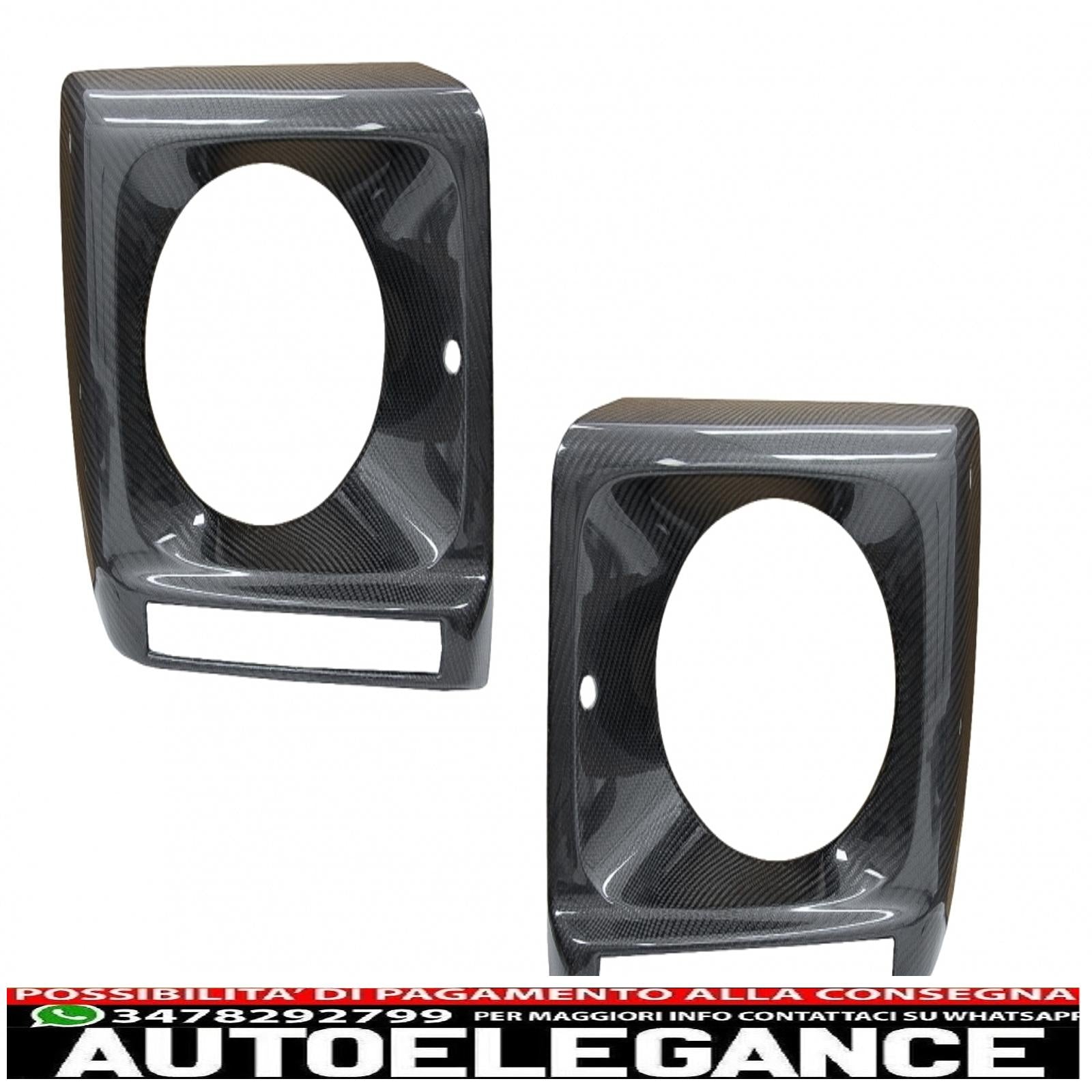 Copri fari in fibra di carbonio adatti per mercedes classe g w463 (1989-2018) design g65 AUTOELEGANCERICAMBI