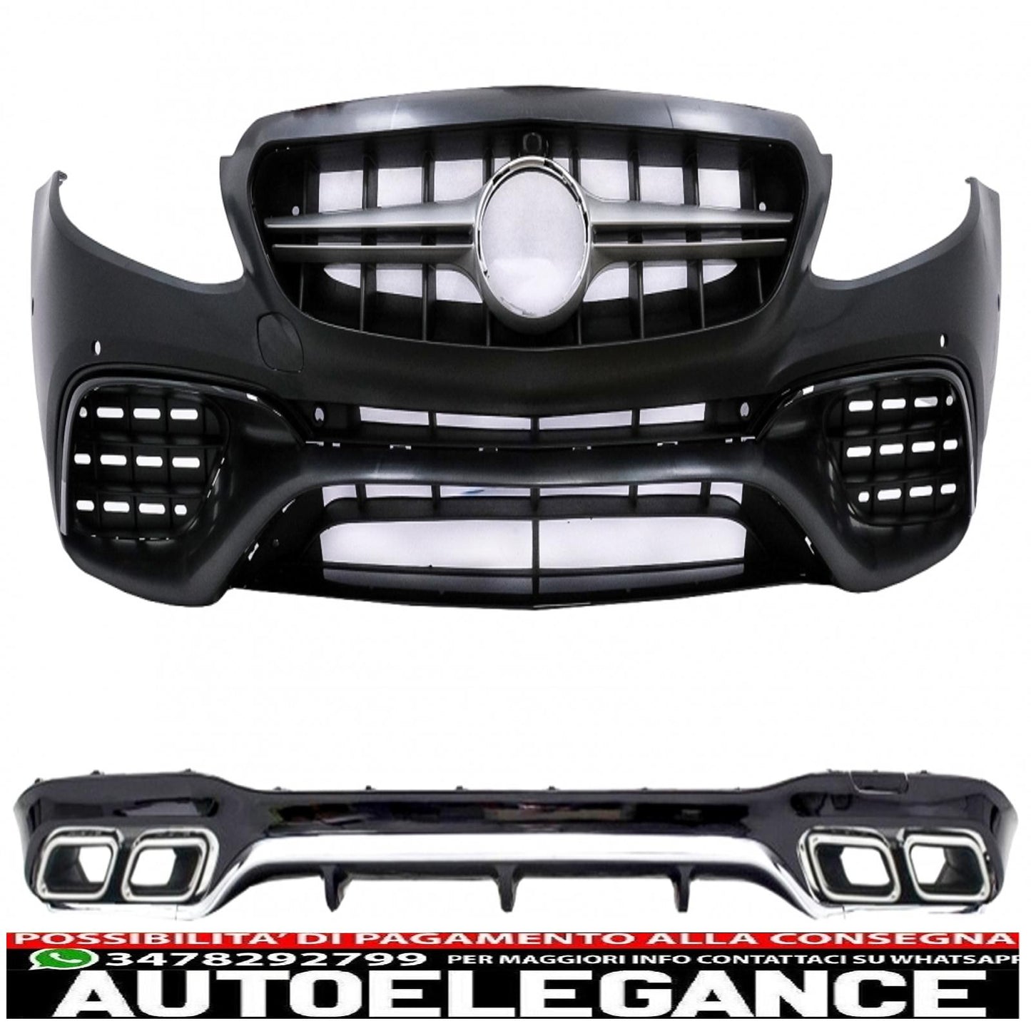 complete body kit suitable for mercedes e-class w213 (2016-2019) design e63 