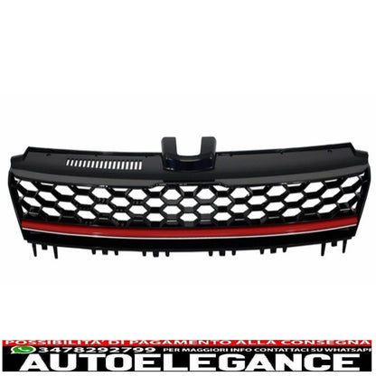 central grille without badge suitable for vw golf 7 vii (2012-2017) gti r-line design 
