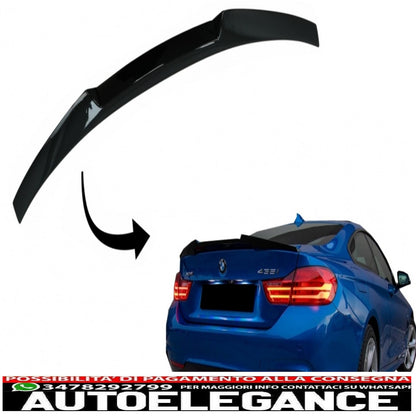 Trunk Spoiler Suitable for BMW 4 Series Coupe F32 (2013-up) M4 CSL Design Piano Black