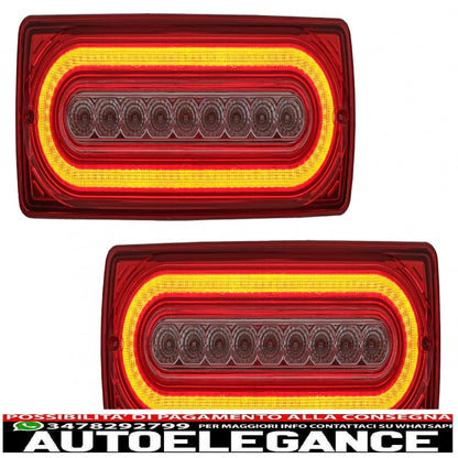 Full LED rear lights suitable for Mercedes G-Class W463 (1989-2015) transparent red
