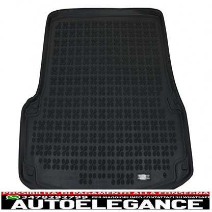 Black rubber boot mat suitable for skoda octavia ii 1z (2004-2013) sedan/liftback