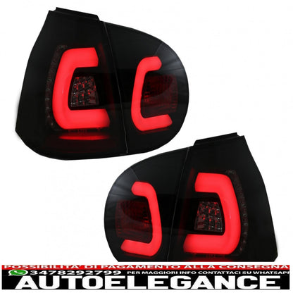 barra led fanali posteriori adatta per vw golf v 5 (2004-2009) smoke black urban style AUTOELEGANCERICAMBI