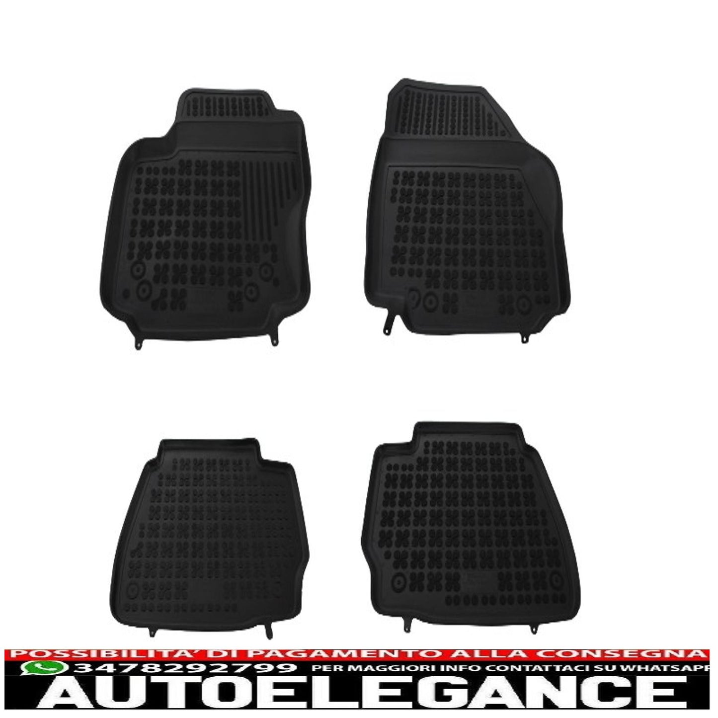 Black mat suitable for Ford Mondeo IV 026 2007 - 2014