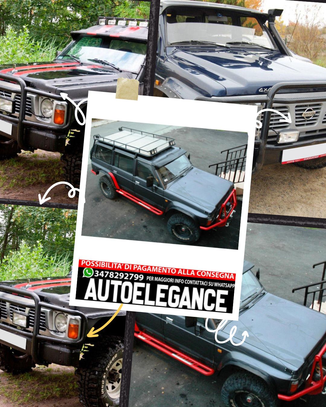 SPOILER ADATTO PER NISSAN PATROL GR GQ ( Y60 )