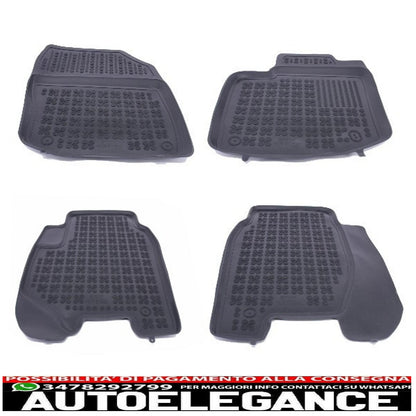 Black rubber mat suitable for Honda Civic Hatchback 2012+, Civic Wagon 2014+