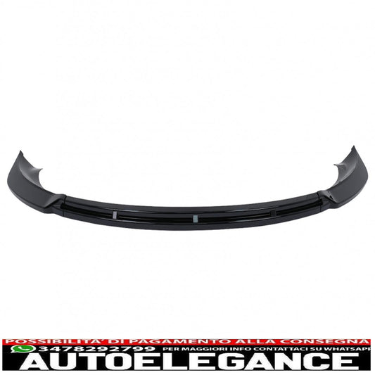 Labbro spoiler aggiuntivo per paraurti anteriore adatto per Tesla Model 3 (2017-up) Piano Black