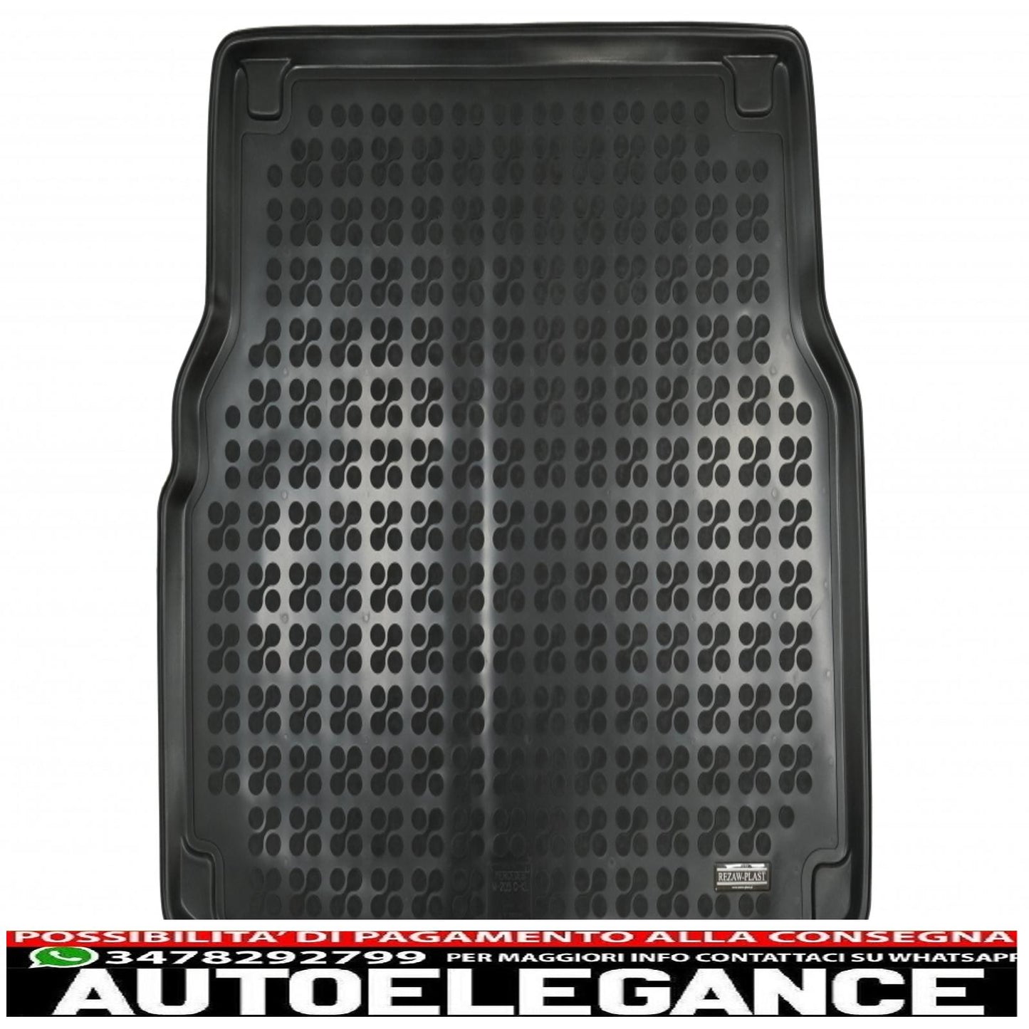 Black rubber trunk mat suitable for mercedes c class s205 t model / estate (2014-up)