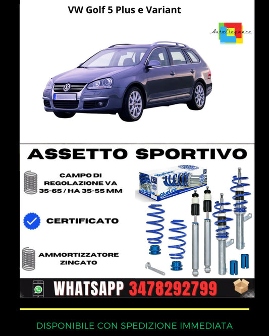 🔥Assetto sportivo ADATTO PER VW Golf 5 Variant 2007-2009🔥