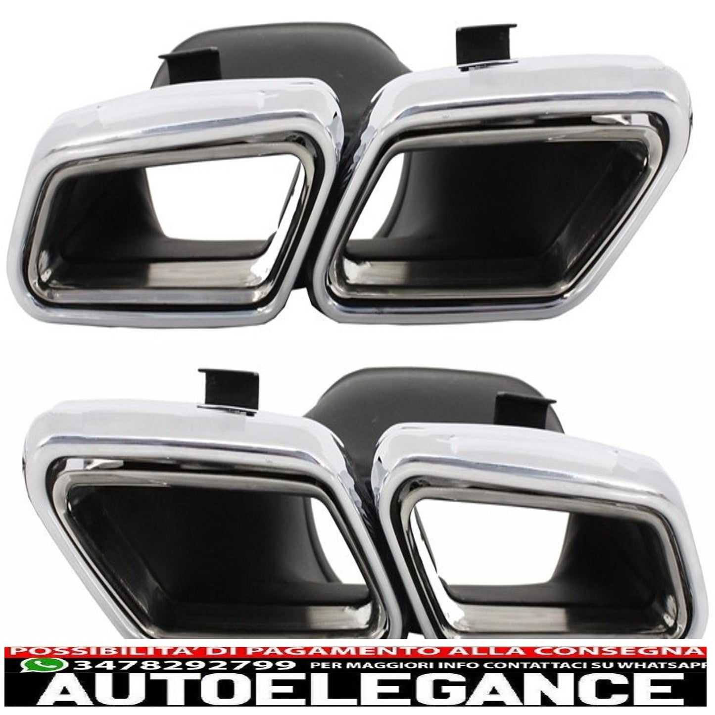 Punte per silenziatore di scarico adatte per mercedes benz classe s w222 classe e w212 s212 facelift cls w218 classe sl r231 e63 s63 sl65 a-design