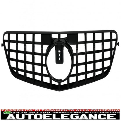central grille suitable for mercedes e class w212 s212 (2009-2013) gt-r design panamericana black
