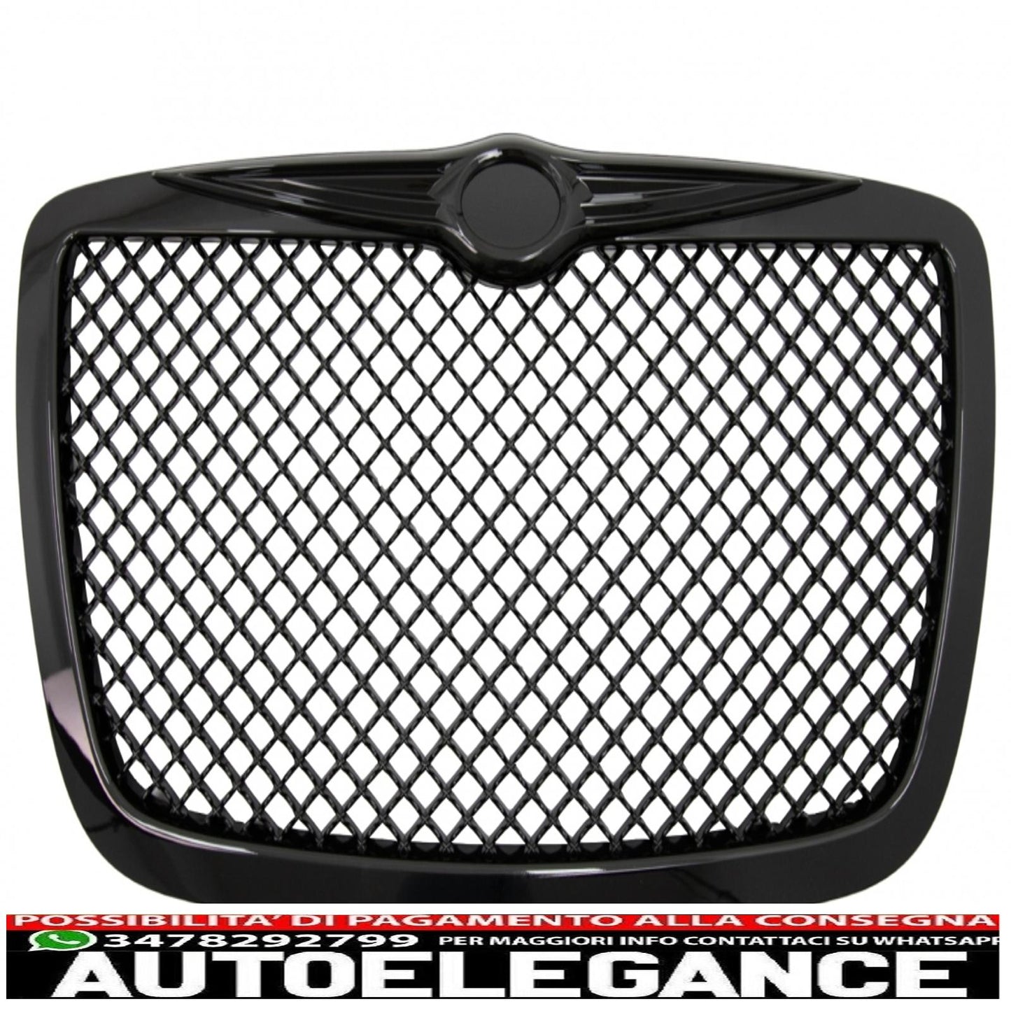 griglia anteriore adatta per chrysler 300c berlina avant bentley look (2004-2011) edizione pianoforte nera