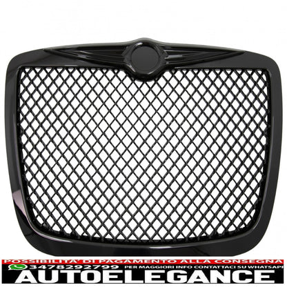 griglia anteriore adatta per chrysler 300c berlina avant bentley look (2004-2011) edizione pianoforte nera