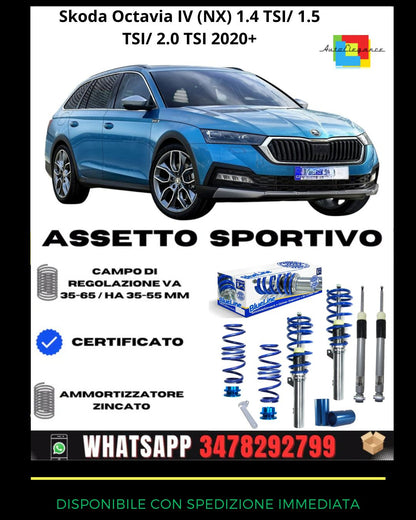🔥Assetto sportivo adatto per Skoda Octavia IV (NX) 1.4/1.5/ 2.0 TSI 2020+🔥