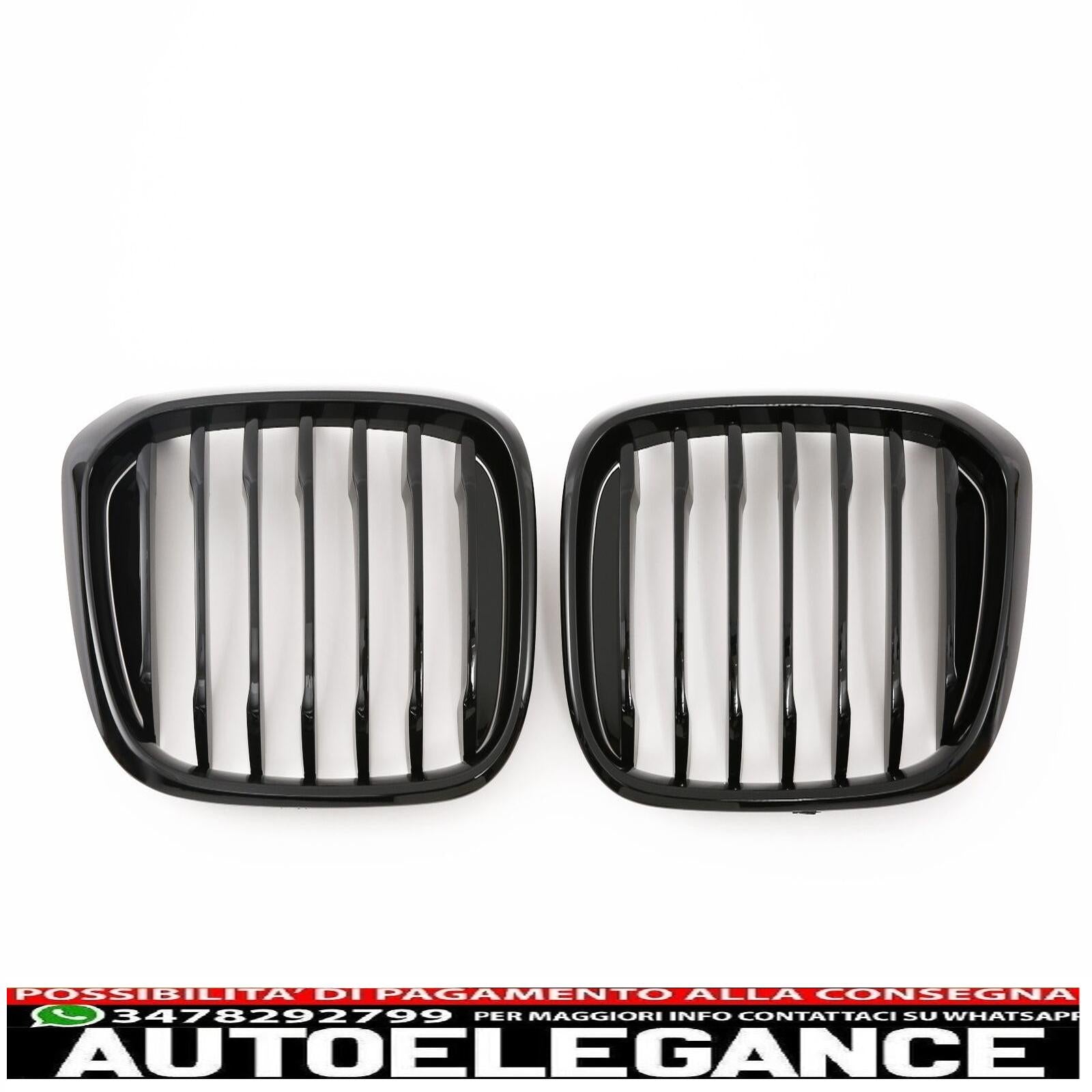adatto per bmw x3 x4 g01 g02 griglia radiatore lucida nero-mostra il titolo originaletesto originalepasst für bmw x3 x4 g01 g02 kühlergrill glanz schwarz AUTOELEGANCERICAMBI