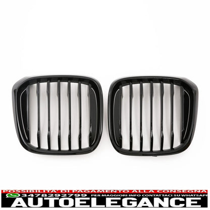 adatto per bmw x3 x4 g01 g02 griglia radiatore lucida nero-mostra il titolo originaletesto originalepasst für bmw x3 x4 g01 g02 kühlergrill glanz schwarz AUTOELEGANCERICAMBI