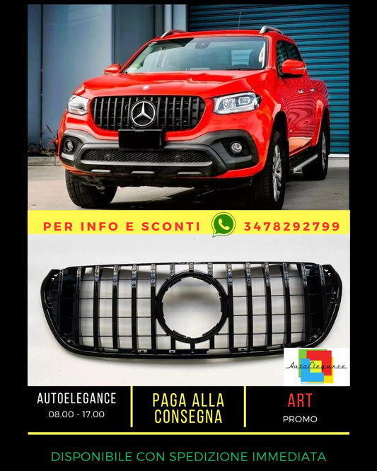 ✨Griglia Anteriore Nero Lucido adatta PER Mercedes X Class BR470 W470 15-19✨