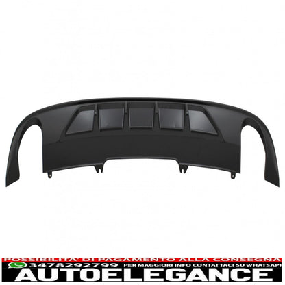 Diffusore mantovana per paraurti posteriore adatto per audi a4 b9 8w berlina avant (2016-2018) design sportivo per edizione standard