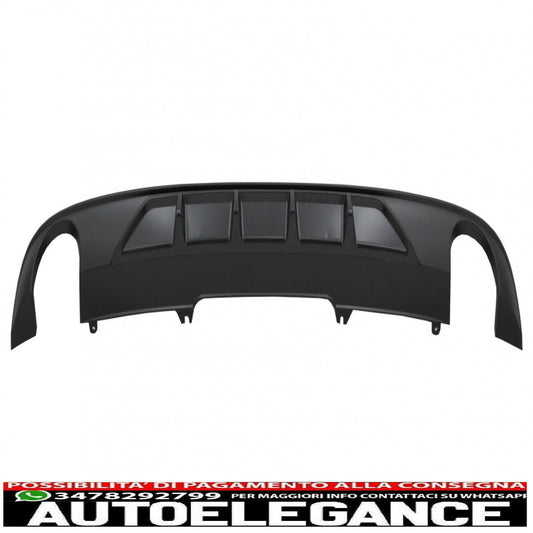 Diffusore mantovana per paraurti posteriore adatto per audi a4 b9 8w berlina avant (2016-2018) design sportivo per edizione standard