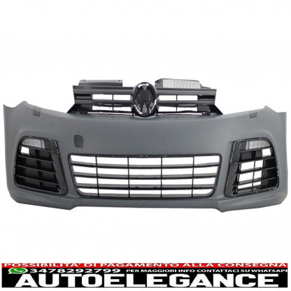 Front bumper suitable for vw golf 6 vi (2008-2013) r20 look 