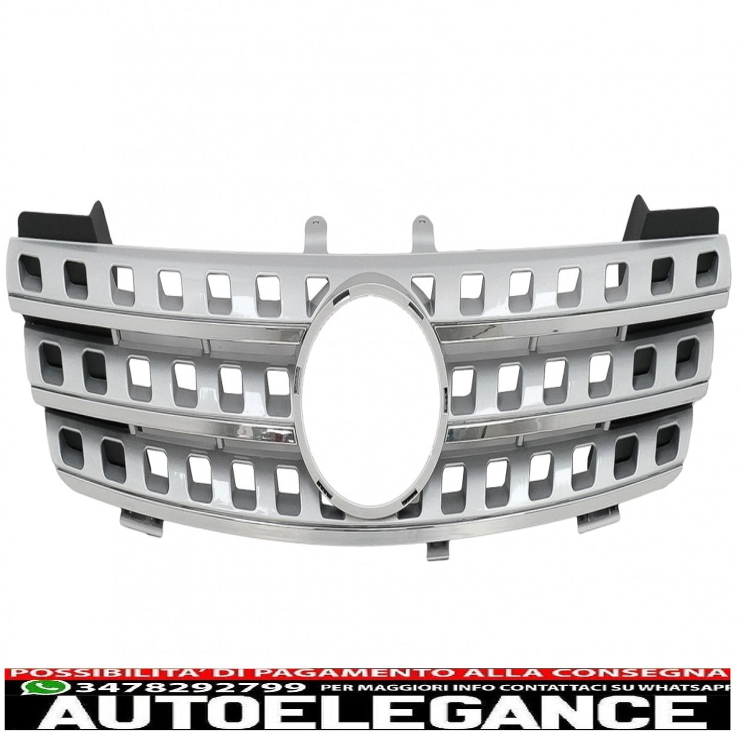 central grille suitable for mercedes ml w164 (2005-2008) chrome