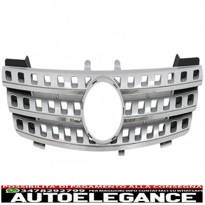 central grille suitable for mercedes ml w164 (2005-2008) chrome