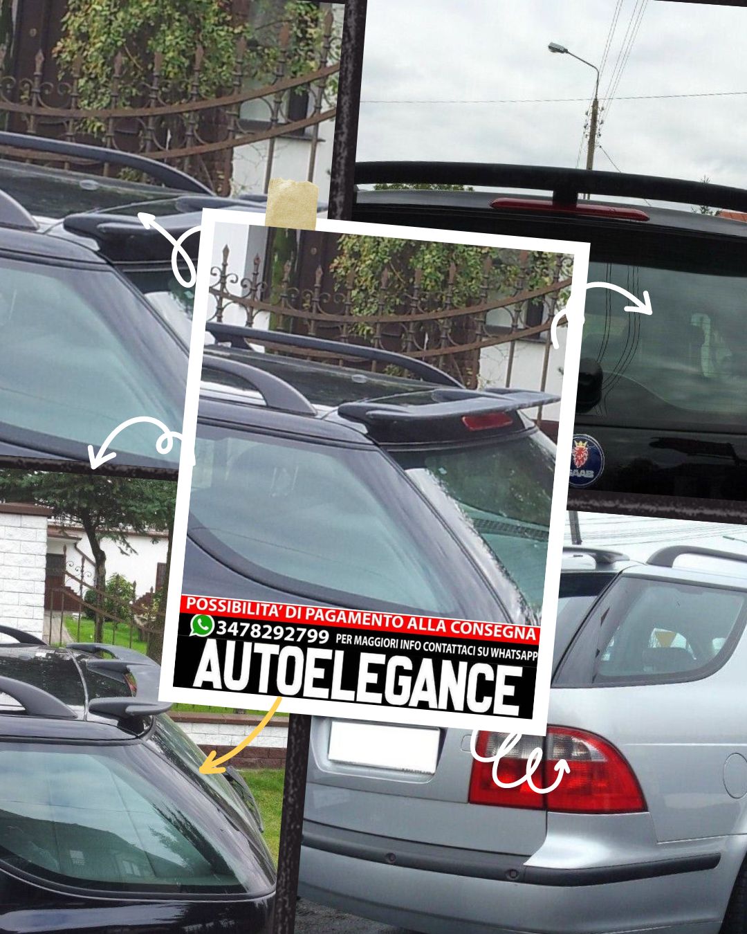 SPOILER per SAAB 95 1997-2005 COMB
