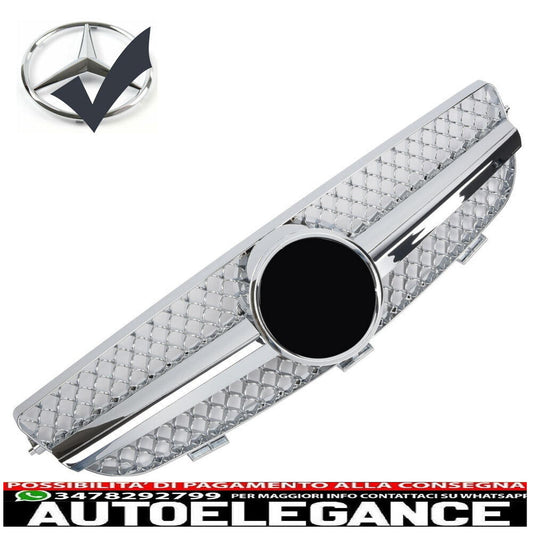 La griglia del radiatore sportiva si adatta alla Mercedes W209 CLK cromata