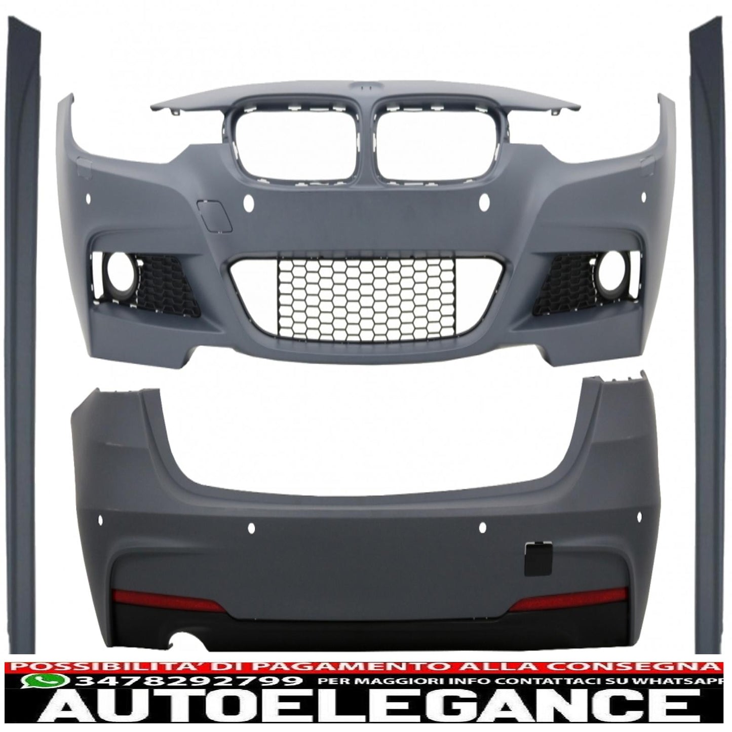 complete body kit suitable for bmw 3 series f31 (2011-2019) touring m-technik design without fog lights