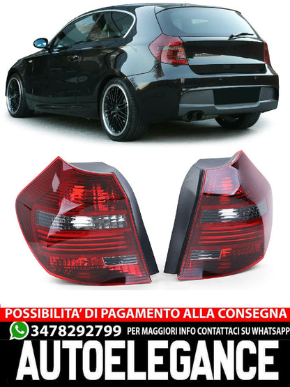 Fanali posteriori a LED Coppia luci posteriori Black Smoke aftermarket compatibile con BMW E81 E87 07-12
