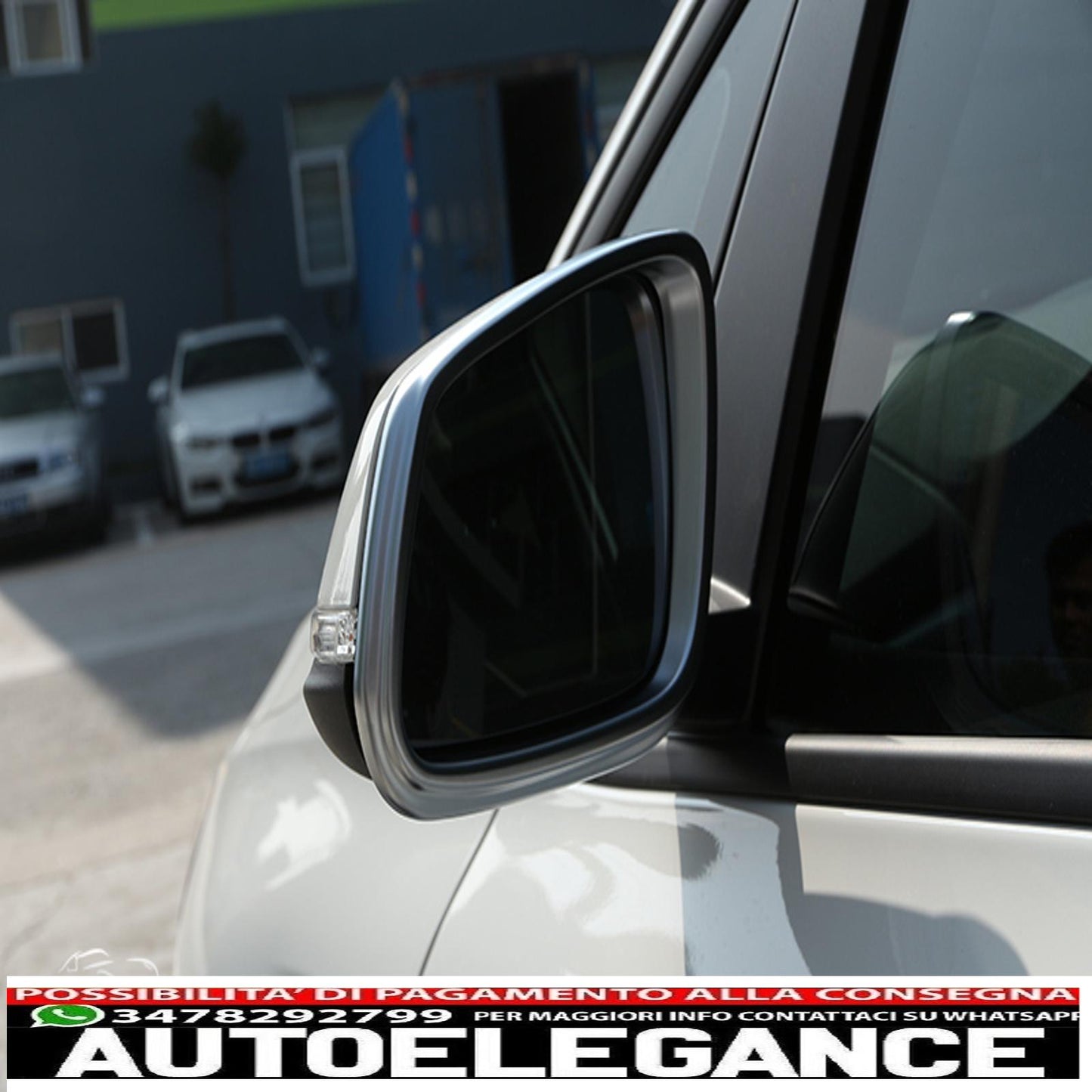 telaio specchio telaio cromato pannello per bmw x1 f48-mostra il titolo originaletesto originalespiegelrahmen chromrahmen  blende für bmw x1 f48