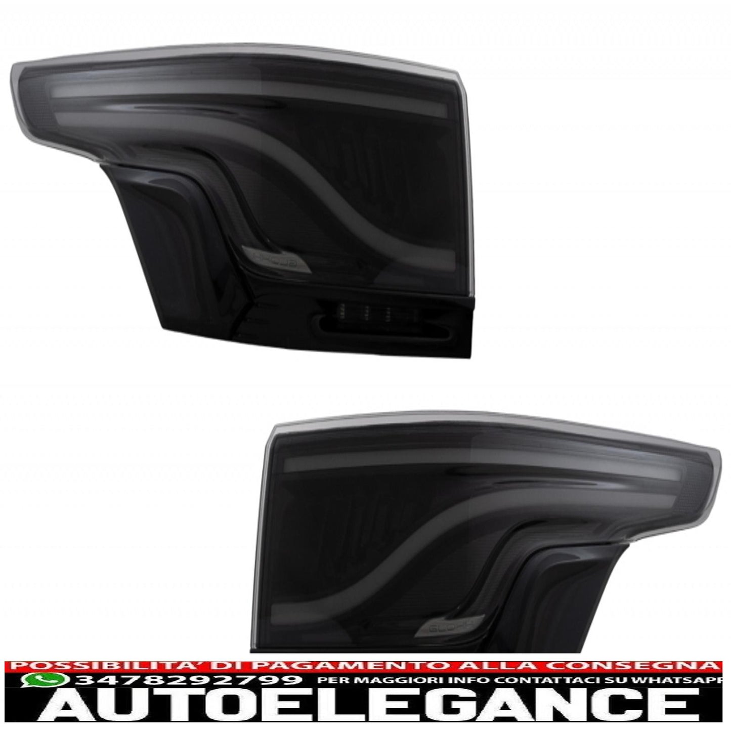 Glohh LED Light Bar Rear Lights Fit for Range Rover Sport L494 (2013-up) GL-5X Smoke with Gloss Black Finish