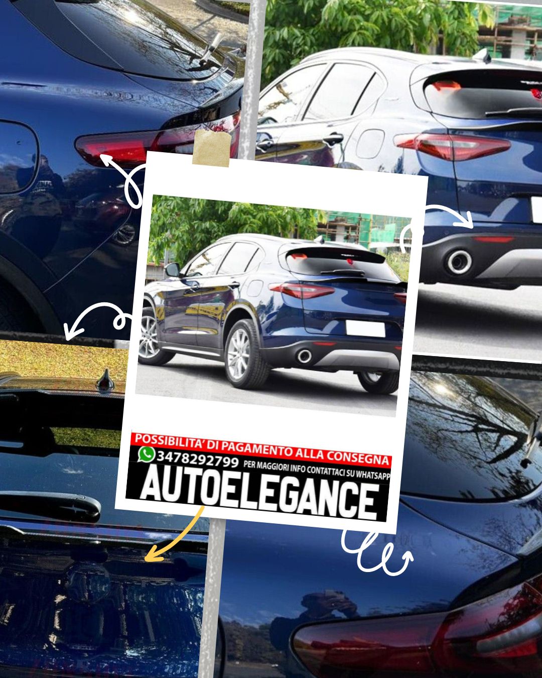 SPOILER adatto per Alfa Romeo Stelvio 2016-2021