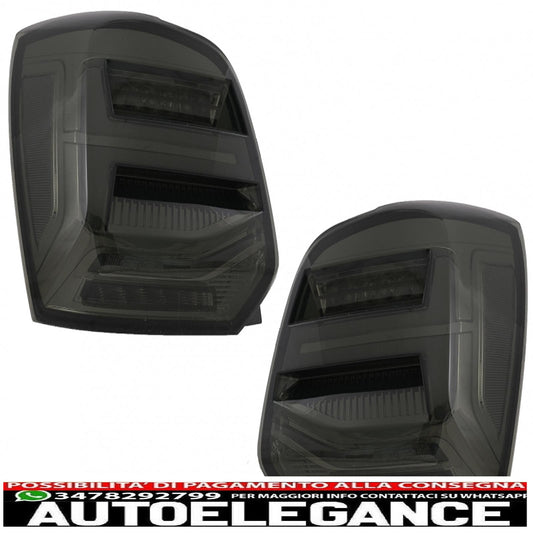 fanali posteriori full led adatti per vw polo 6r 6c 61 (2011-2017) luci di svolta dinamiche sequenziali vento look fumè