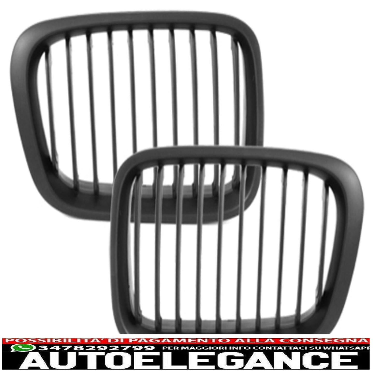 griglia anteriore adatta per bmw e46 lim./touring 3 serie 98-01_nera