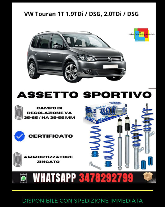 🔥Assetto sportivo ADATTO PER VW Touran 1T 1.9TDi / DSG, 2.0TDi / DSG🔥