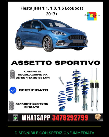 🔥Sports suspension for Fiesta JHH 1.1, 1.0, 1.5 EcoBoost 2017+🔥