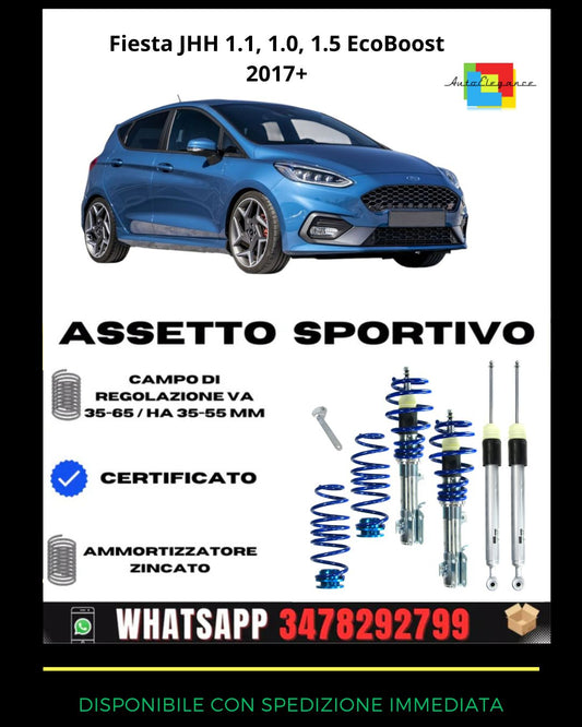 🔥Sports suspension for Fiesta JHH 1.1, 1.0, 1.5 EcoBoost 2017+🔥