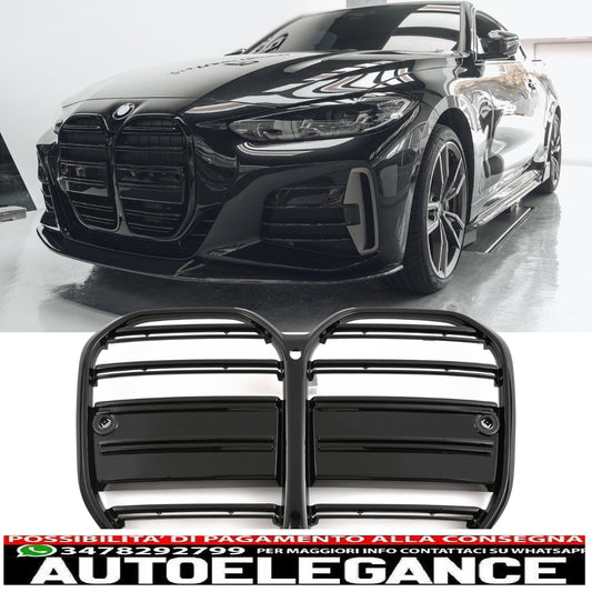 adatto per bmw serie 4 g22 g23 sport griglia radiatore griglia lucida nero-mostra il titolo originaletesto originalepasst für bmw 4er g22 g23 sport kühlergrill grill glanz schwarz AUTOELEGANCERICAMBI