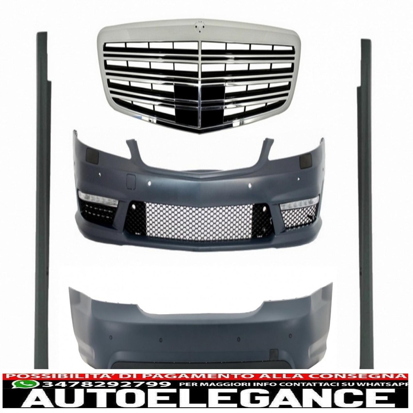 complete body kit suitable for mercedes s class w221 (2005-2011) swb s63 s65 design