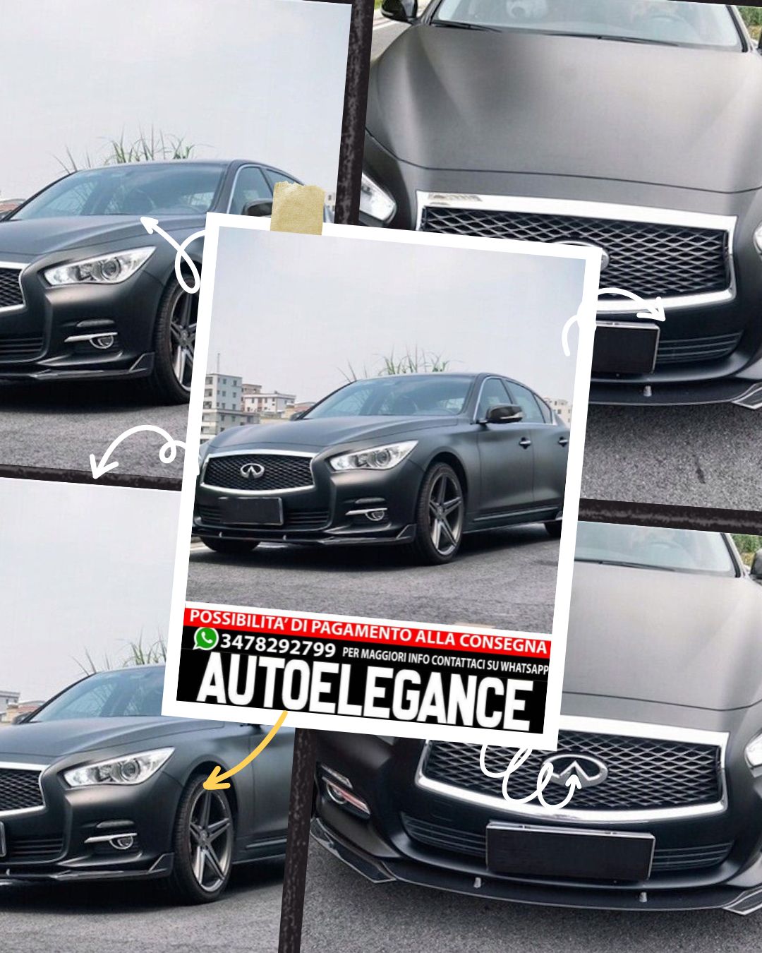SPOILER adatto per INFINITI Q50 2013-2018