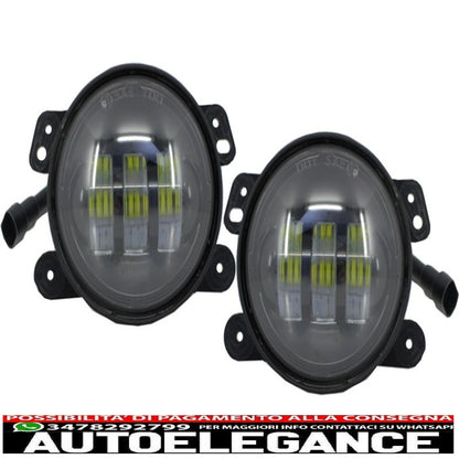4 inch full led fog lights fit for Jeep Wrangler JK TJ LJ (2007-2017)