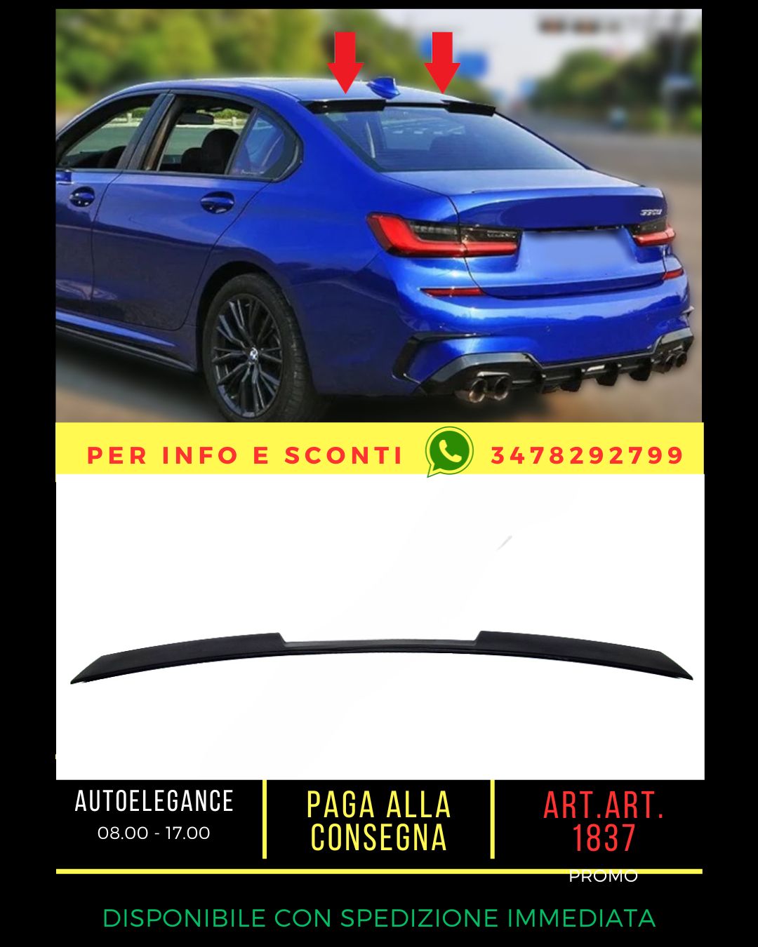 ✨Spoiler suitable for BMW 3 G20 2018+ Sedan✨