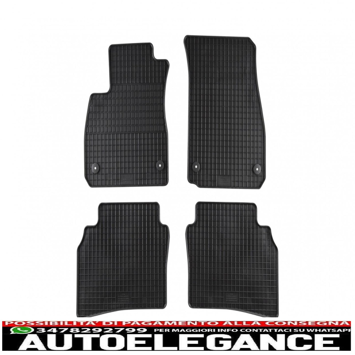 Black rubber mat suitable for opel insignia (2017-up)