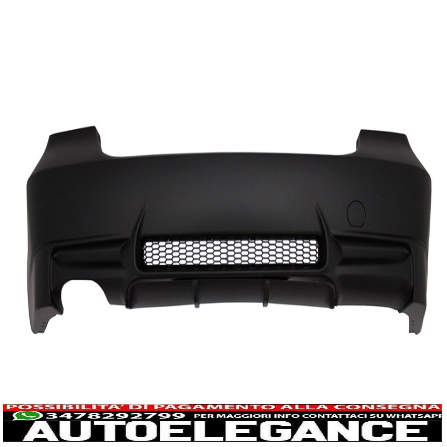 rear bumper suitable for bmw 3 series e90 (2004-2008) non lci m3 look exhaust left side