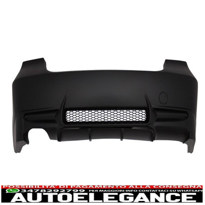 rear bumper suitable for bmw 3 series e90 (2004-2008) non lci m3 look exhaust left side