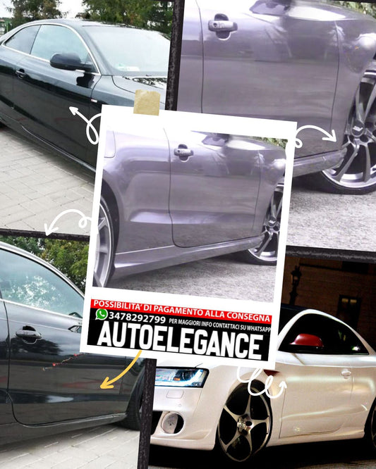 MINI SKIRTS FOR AUDI A5 8T 8F COUPE CABRIO ( 2007-2016 ) 