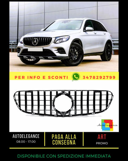 ✨Glossy Black GTR Grille SUITABLE FOR Mercedes GLC Class W253✨