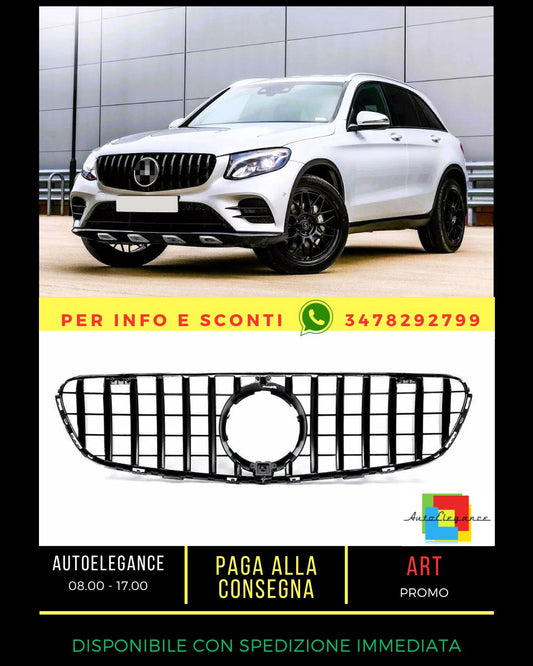 ✨Glossy Black GTR Grille SUITABLE FOR Mercedes GLC Class W253✨