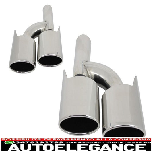 Exhaust muffler tips suitable for mercedes c class e class s class cls sl slk w204 w211 w221 w219 e63 c63 design